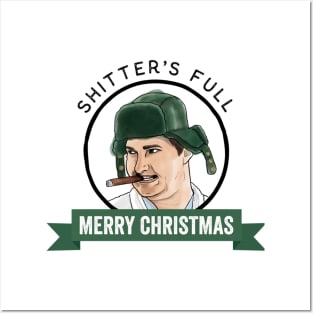 Christmas Vacations Cousin Eddie Shitter Was Full Merry Christmas Posters and Art